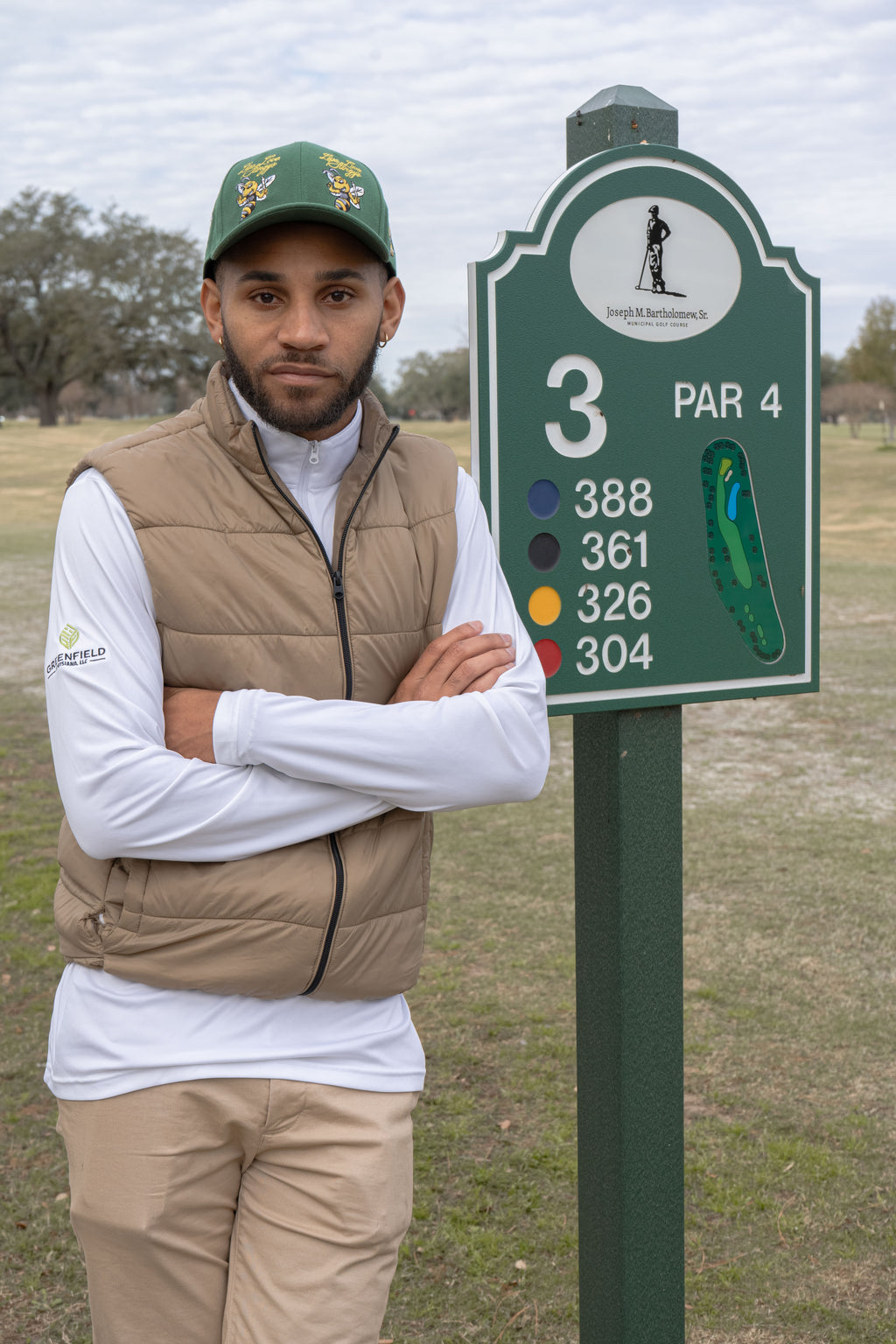 Green Multi Logo Fitted Hat