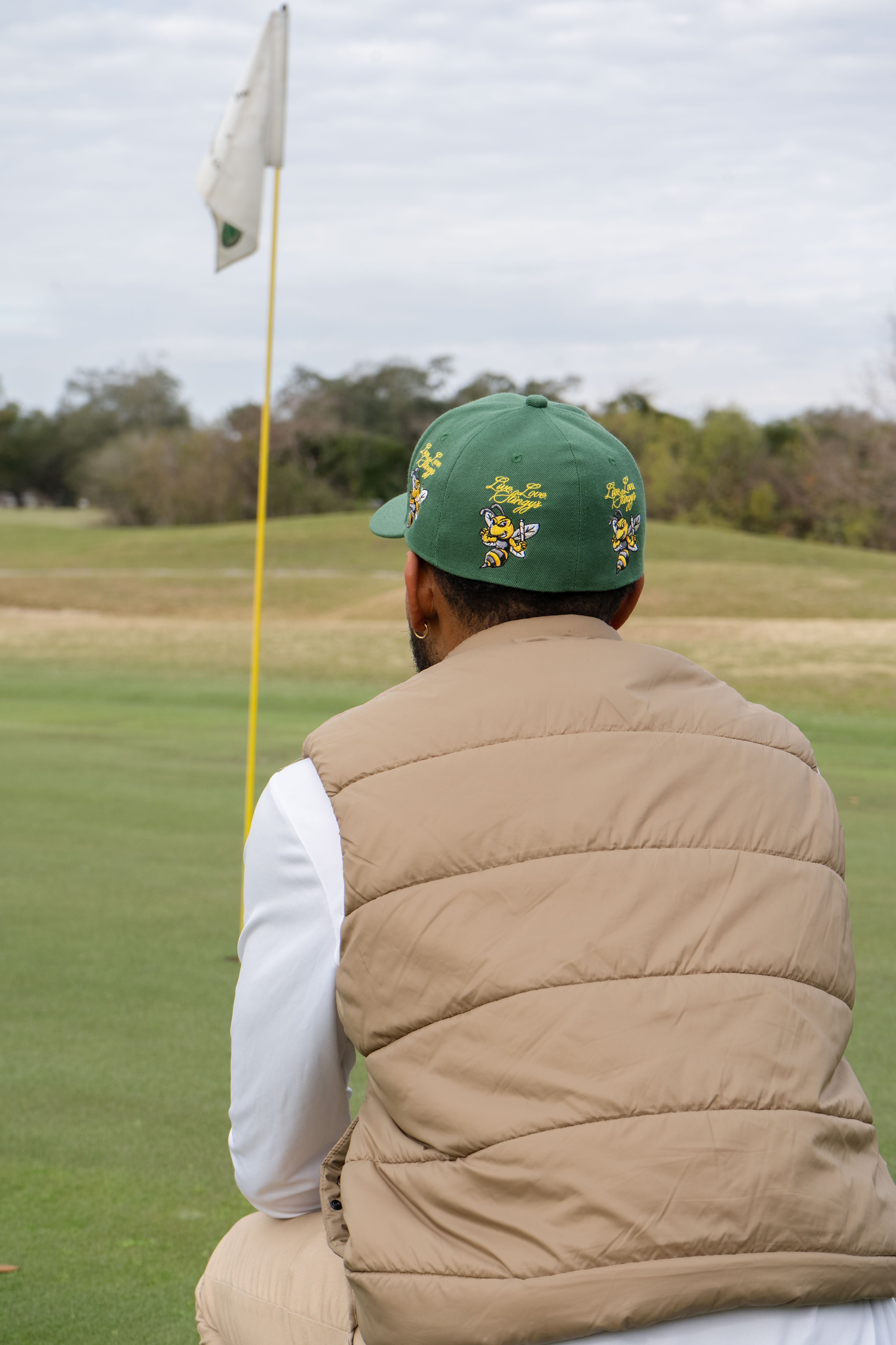 Green Multi Logo Fitted Hat