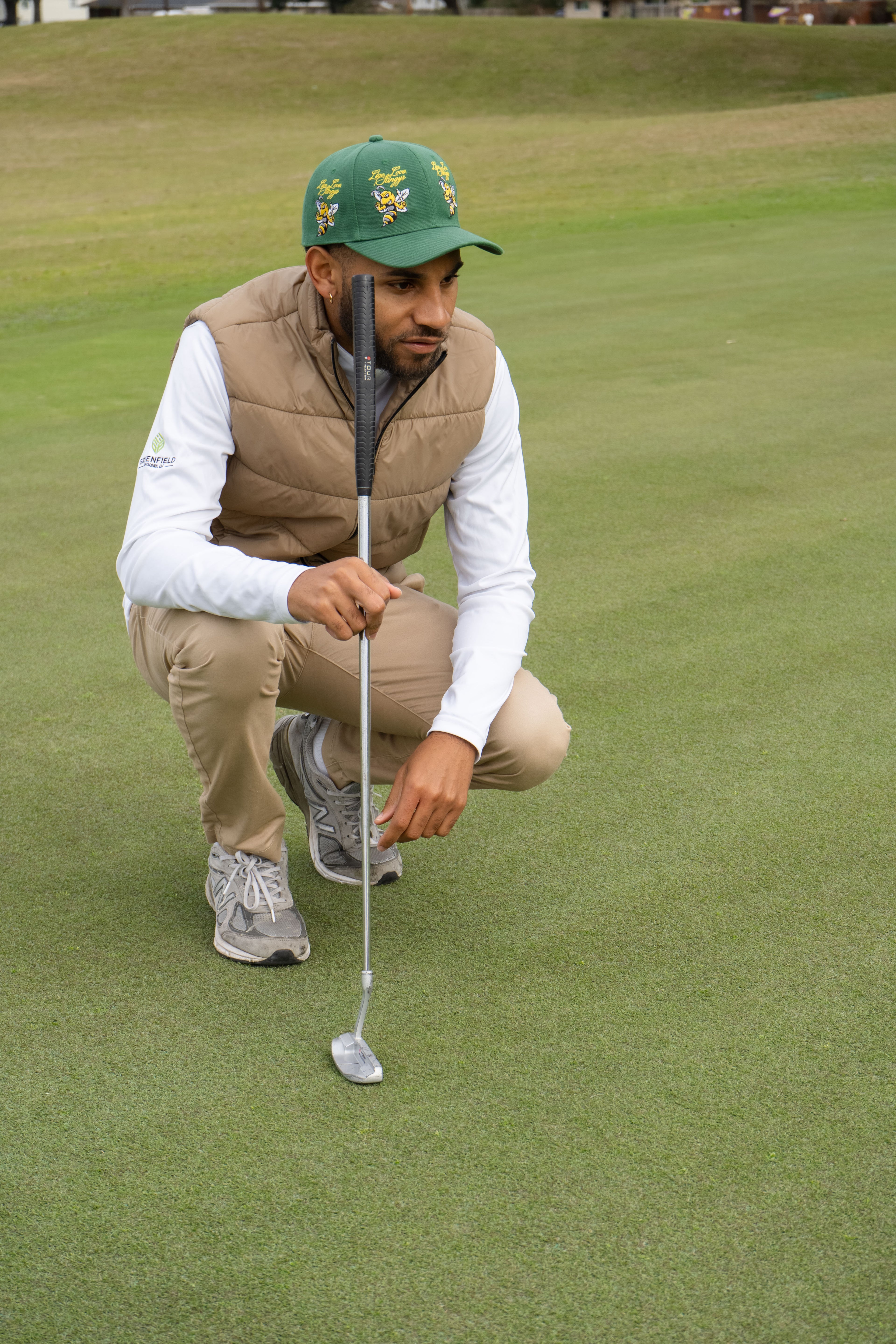 Green Multi Logo Fitted Hat