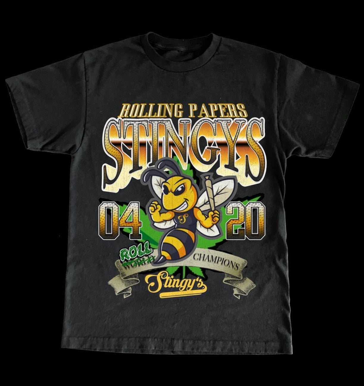 Roll Champions T-Shirt (Black)